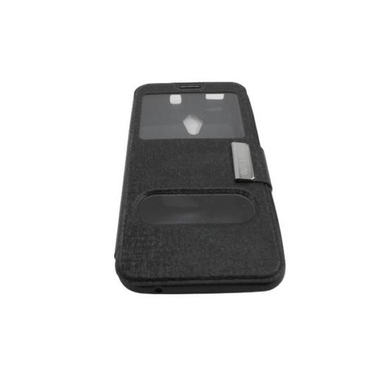 Funda móvil Smart 4 turbo negra con tapa