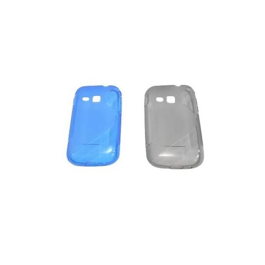 Funda móvil 6500 Galaxy mini 2 azul y gris