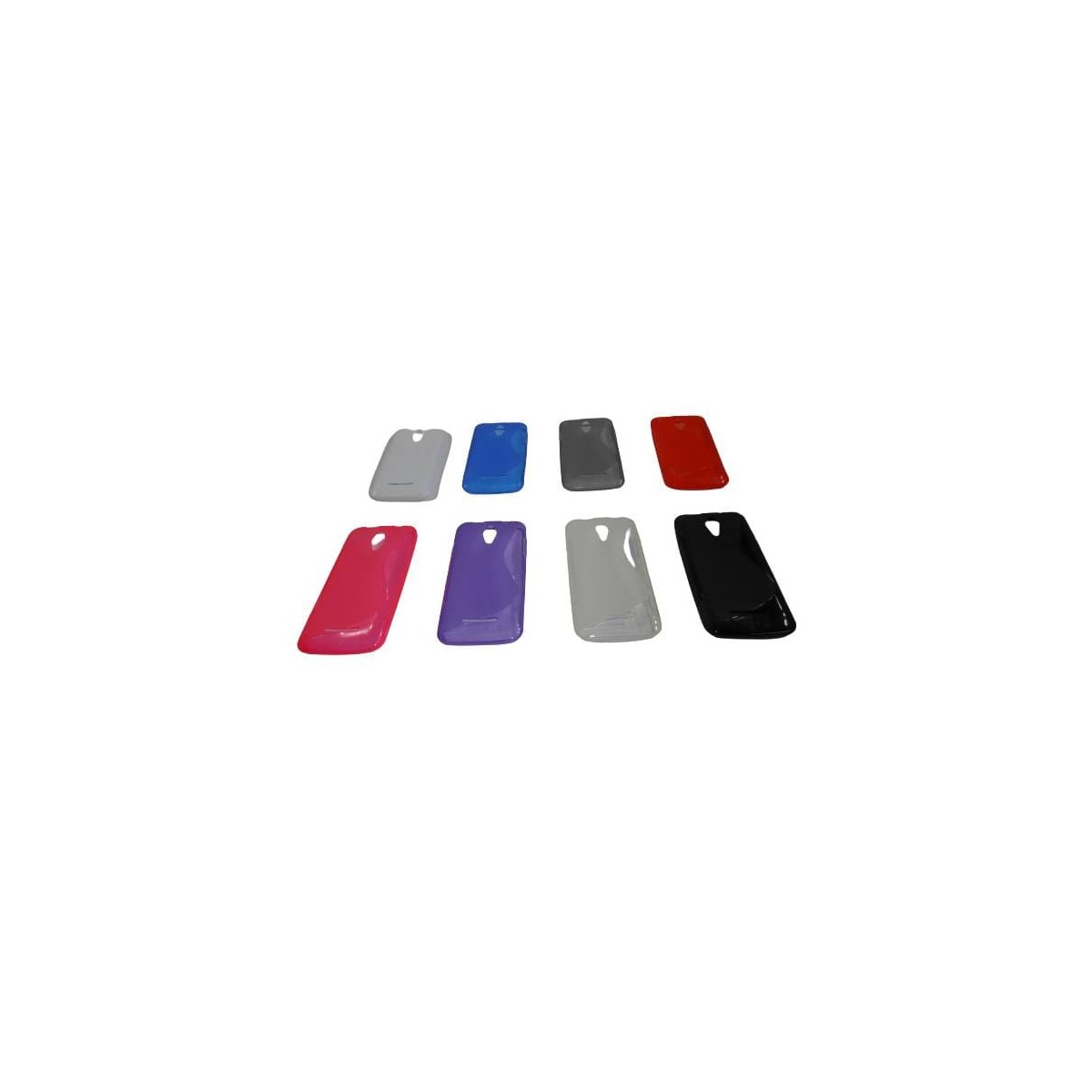 Funda móvil Smart 4 en lila, transparente, roja, negra, rosa, azul, gris y blanca